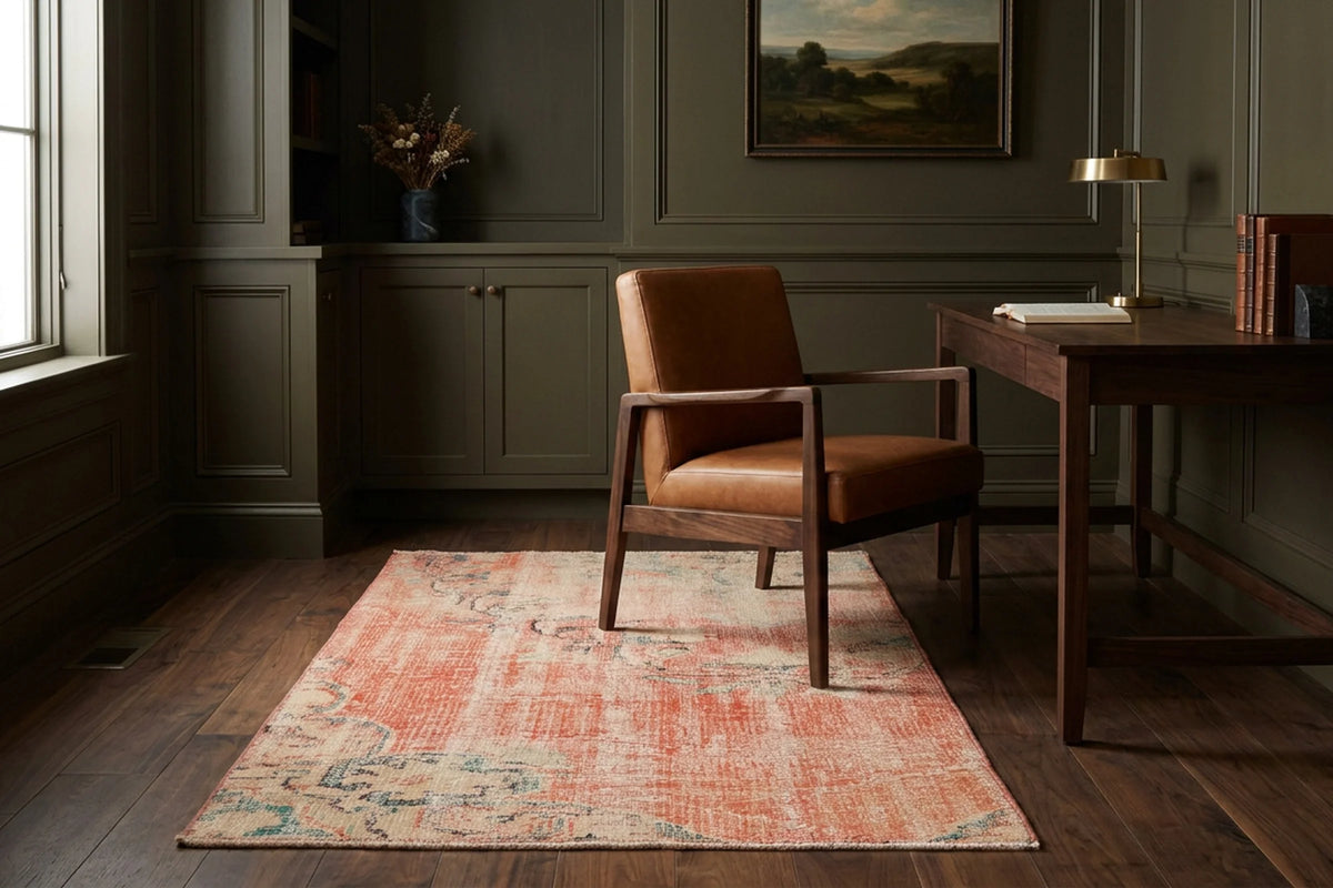 Turkish Doormat Rug in a styled room