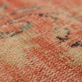 Vintage Manisa Turkish Doormat 2x4 ft — Orange & Beige Distressed