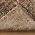 Vintage Isparta Turkish Area Rug 6x10 ft — Brown & Gray Distressed