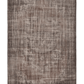 Vintage Isparta Turkish Area Rug 6x10 ft — Brown & Gray Distressed