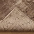 Vintage Isparta Turkish Area Rug 5x9 ft — Beige & Brown Floral