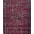 Vintage Isparta Turkish Area Rug 6x9 ft — Red & Gray Overdyed