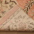 Vintage Isparta Turkish Area Rug 6x10 ft — Orange & Beige Floral