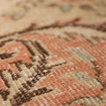 Vintage Isparta Turkish Area Rug 6x10 ft — Orange & Beige Floral