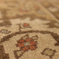Vintage Çanakkale Turkish Area Rug 5x10 ft — Red & Brown Floral