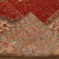 Vintage Isparta Turkish Area Rug 6x11 ft — Red & Beige Distressed