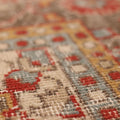 Vintage Isparta Turkish Area Rug 6x11 ft — Red & Beige Distressed