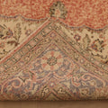 Vintage Isparta Turkish Area Rug 6x9 ft — Red & Beige Floral