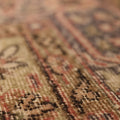 Vintage Isparta Turkish Area Rug 6x9 ft — Red & Beige Floral