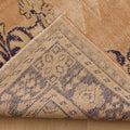 Vintage Isparta Turkish Area Rug 6x9 ft — Orange & Blue Floral