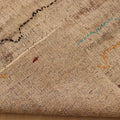 Vintage Manisa Turkish Area Rug 5x10 ft — Beige & Brown Stripped