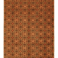 Vintage Isparta Turkish Area Rug 7x9 ft — Beige & Brown Floral