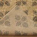 Vintage Isparta Turkish Area Rug 6x9 ft — Beige & Brown Floral