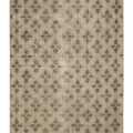 Vintage Isparta Turkish Area Rug 6x9 ft — Beige & Brown Floral