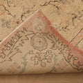 Vintage Isparta Turkish Area Rug 5x8 ft — Beige & Brown Floral