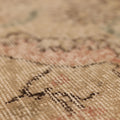 Vintage Isparta Turkish Area Rug 5x8 ft — Beige & Brown Floral