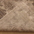 Vintage Isparta Turkish Area Rug 6x10 ft — Gray & Beige Floral
