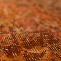 Vintage Isparta Turkish Area Rug 5x9 ft — Orange & Brown Floral
