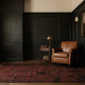 Vintage rug in a styled room