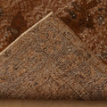 Vintage Manisa Turkish Area Rug 5x9 ft — Brown & Beige Floral