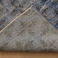 Vintage Isparta Turkish Area Rug 6x9 ft — Blue & Gray Overdyed