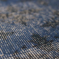 Vintage Isparta Turkish Area Rug 6x9 ft — Blue & Gray Overdyed