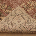 Vintage Isparta Turkish Area Rug 6x9 ft — Red & Beige Floral