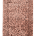 Vintage Isparta Turkish Area Rug 5x8 ft — Pink & Brown Floral