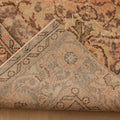 Vintage Isparta Turkish Area Rug 6x10 ft — Orange & Beige Floral