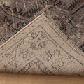 Vintage Isparta Turkish Area Rug 6x10 ft — Gray & Brown Floral