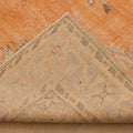Vintage Manisa Turkish Area Rug 5x9 ft — Orange & Blue Floral
