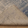 Vintage Manisa Turkish Area Rug 6x9 ft — Blue & Gray Overdyed