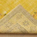 Vintage Manisa Turkish Area Rug 6x9 ft — Yellow & Brown Overdyed
