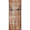 Vintage Malatya Turkish Runner Rug 2x9 ft — Orange & Brown Distressed