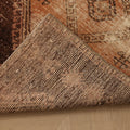 Vintage Malatya Turkish Runner Rug 2x9 ft — Orange & Brown Distressed