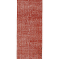 Vintage Isparta Turkish Runner Rug 2x7 ft — Red Overdyed