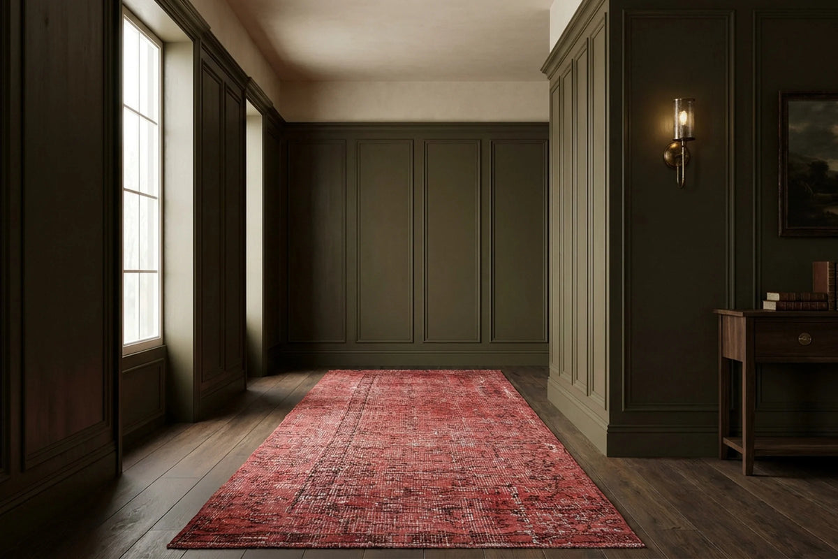 Turkish Runner Rug in a styled room