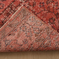 Vintage Isparta Turkish Runner Rug 1x8 ft — Red Overdyed