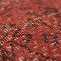 Vintage Isparta Turkish Runner Rug 1x8 ft — Red Overdyed