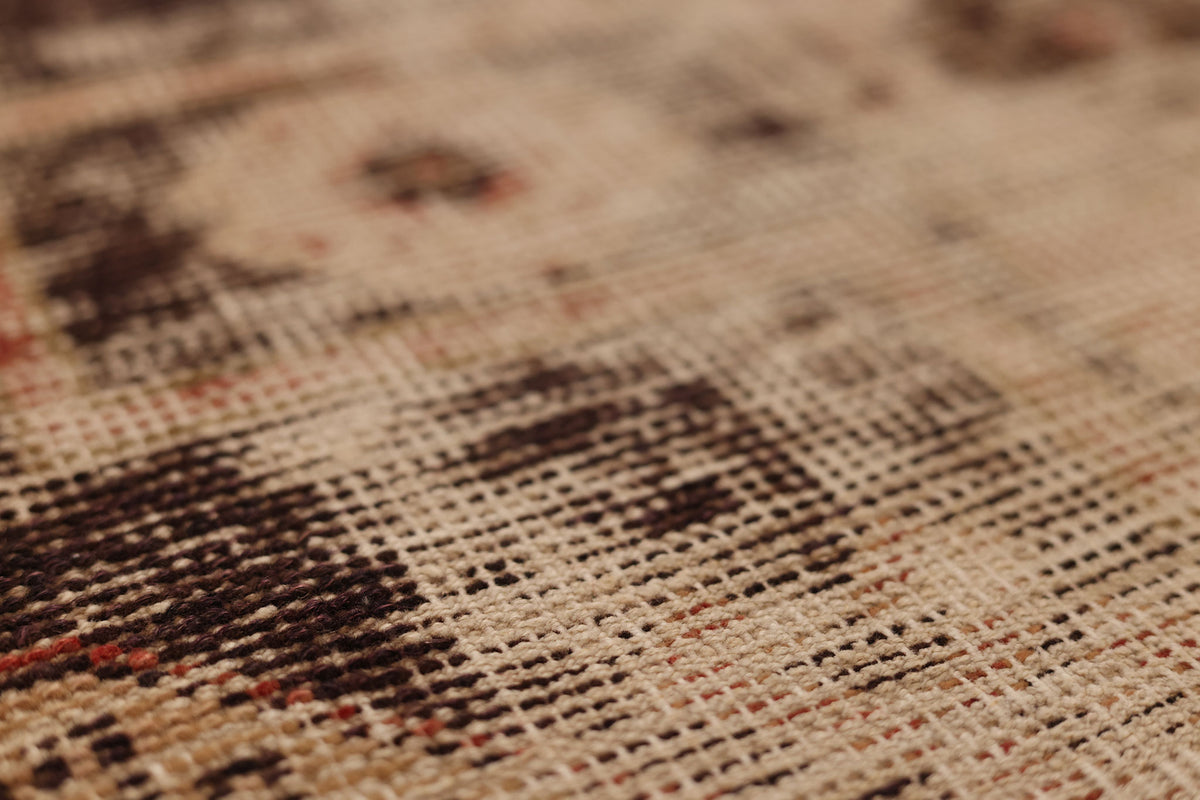 Vintage Malatya Turkish Runner Rug 2x9 ft — Red & Brown Distressed