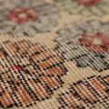 Vintage Isparta Turkish Runner Rug 2x9 ft — Beige & Pink Floral
