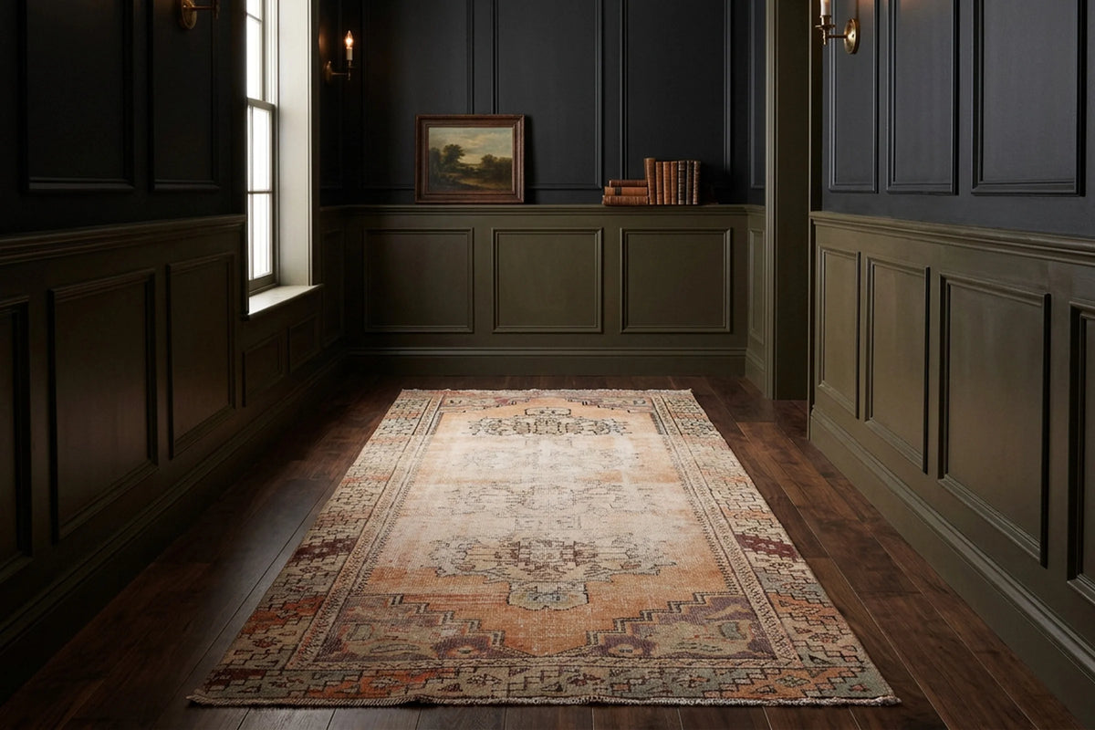 Turkish Runner Rug in a styled room