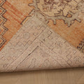 Vintage Niğde Turkish Runner Rug 2x8 ft — Beige & Orange Distressed
