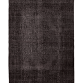 Vintage Isparta Turkish Area Rug 7x9 ft — Gray Overdyed