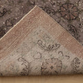 Vintage Manisa Turkish Area Rug 6x10 ft — Brown & Gray Floral