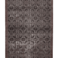 Vintage Manisa Turkish Area Rug 6x10 ft — Brown & Gray Floral