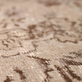 Vintage Isparta Turkish Area Rug 6x10 ft — Brown & Beige Floral