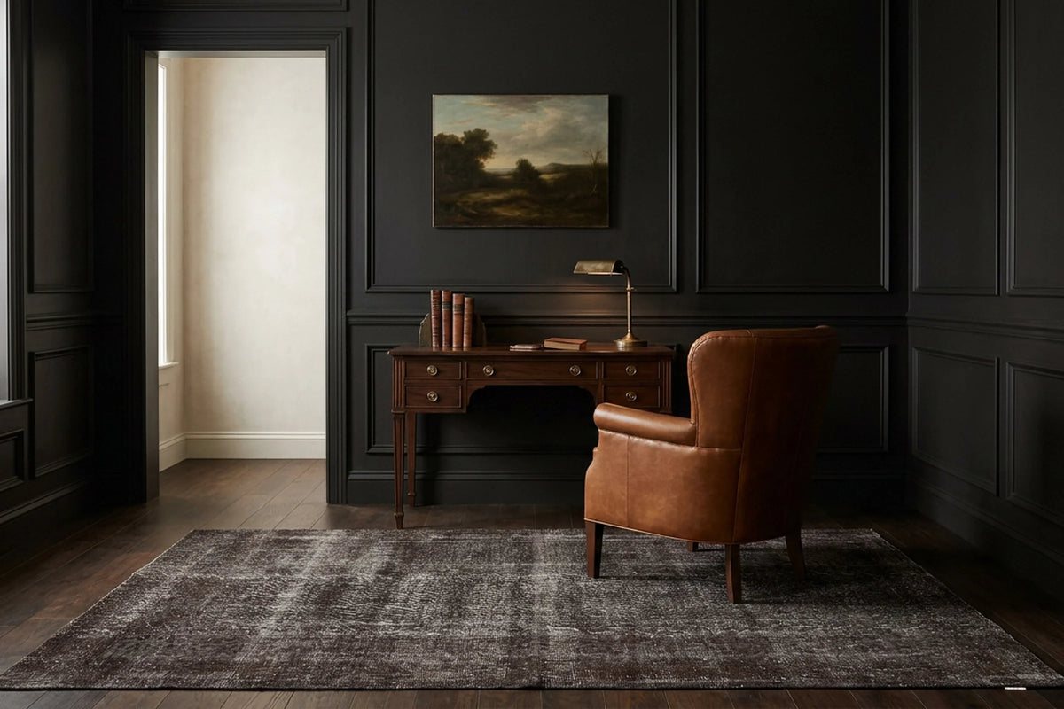 Turkish Area Rug in a styled room