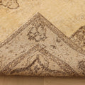 Vintage Isparta Turkish Area Rug 6x9 ft — Beige & Brown Floral