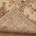 Vintage Isparta Turkish Area Rug 6x10 ft — Beige & Brown Floral